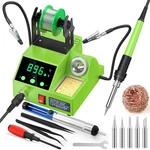Soldering Station, 100W Digital Display Iron Kit With 2 Helpin. Fixed Price $48.22.