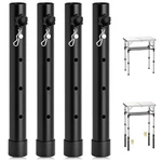 4PCS Folding Leg Extenders, Levels Adjustable Height Rise Up To 13 In.... Fixed Price $39.55.