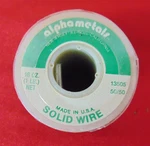 Alpha Metals Solder 16OZ. Solid Wire #13505 1LB Roll 50/50 Usa. Fixed Price $25.00.