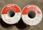 Rolls Alpha Fry 16 Oz. Lead-free Solid Wire Solder 0.125 In 95/5. Fixed Price $55.00.