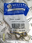 "lot Of 2" New Western Enterprises C-907 Chain & Plug. Fixed Price $18.50.