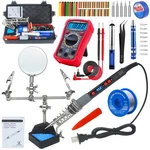 Kepiog Soldering Iron Kit, 80W Electric Red (14-IN-1 Kit). Fixed Price $74.02.