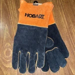 Hobart Form Fitted Welder Welding Gloves 13" X 5.25" Rust & Black Large 770439. Fixed Price $20.99.