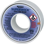 Mg Chemicals 444 (#4) 25 Foot Roll 0.100" (2.5MM) Fine Braid Solder Wick. Fixed Price $22.70.