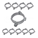 1/2"IN PIPE-3/8" Road Hinged Galvanized Split Ring Hanger Iron Clamp 10 Pcs. Fixed Price $16.99.