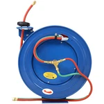 Welding Reel Retractable 1/4 100 Foot Twin Oxygen Acetylene Rubber Hoses. Fixed Price $146.29.