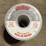 Alpha Fry 16 Oz. Lead-free 0.125 In. Dia. Silver-bearing Alloy Solid Wire Solder. Fixed Price $65.00.