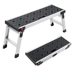 Vevor Folding Work Platform 35.8 X 12.2 Aluminum Step Stool 500 Lbs Painting. Fixed Price $61.90.