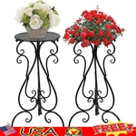 Durable Wrought Iron Plant Stand Three Legged Shelf Indoor Outdoor Use. Fixed Price $37.97.