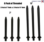 Dent Puller Welding Electrodes 6 Pack Equivalent To DF-503IIR 7" & 11". Fixed Price $59.99.