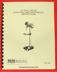 Delta-milwaukee 14" Drill Press DP-220 Owners Instructions & Parts Manual 0239. Fixed Price $12.50.