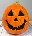 Vtg Kmart 10" Halloween Pumpkin Head Decor Blow Mold Jack Lantern Light Face. Fixed Price $30.40.