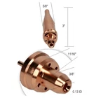 Acetylene Cutting Tip 1-101-2 #2 Compatible With Victor 2-1-101 1-1/2" Qty. Fixed Price $12.87.