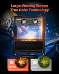 Welding Helmet Auto Darkening 3.94" X 1.69" True Color Hood Mask. Fixed Price $42.99.