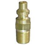 Hansen 03A Coupler Plug, (m)npt, 1/4, Brass. Fixed Price $8.19.