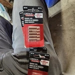 Lincoln Electric Contact Tips 0.25" 0.6MM Wire - Pack KH710. Fixed Price $9.95.