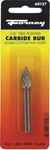 Forney 60127 Tungsten Carbide Burr With 1/4-INCH Shank, Tree Pointed, 3/8-INCH. Fixed Price $18.49.
