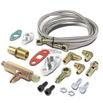 77" 1/4"STAINLESS Oil Feed Line Hose Return Fitting Kit Turbocharger T3/T4. Fixed Price $31.88.