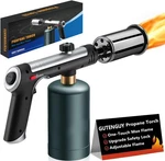 Gutenguy Powerful Propane Torch Gun With Turbo Mode, Flame Thrower Silver. Fixed Price $55.93.