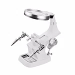 Third Hand Soldering Iron Stand Holder Magnifier Helping Station Tool. Fixed Price $19.99.