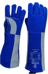 Padded Long-cuff Split Cowhide Stick 21" Welding Or Grill Gloves. Fixed Price $21.99.