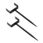 Qzattcaen Rainwater Downspout Bracket Heavy-duty Galvanized Iron With Black. Fixed Price $16.92.