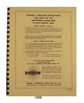 Sears Craftsman 113.29410 Accra-arm Inch Radial Saw Op & Parts Manual #1509. Fixed Price $15.00.