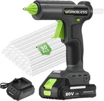 Cordless Glue Gun Full Size,hot With 20V 2000MAH Battery & 30PCS. Fixed Price $62.08.