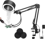 3-IN-1 Solder Fume Extractor Smoke Absorber Fan Lamp W/ 2 Helping Hands Carbon. Fixed Price $71.44.