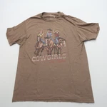 American Highway Mens Shirt Cowgirls Graphic Print Horses Western Tee. Fixed Price $11.99.