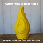 Flame For 38" Empire General Foam Noel Candles. Fixed Price $20.00.