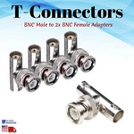 Bnc Dual Female Connector Adapter Shape Splitter Coaxial Cable Lot. Fixed Price $42.75.