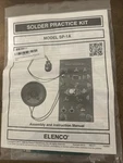 Elenco SP-1A Practical Soldering Project Kit Ages 13+ New. Fixed Price $14.00.