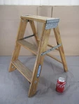 Vtg Werner Wooden 2 Step Ladder Primitive Farm Country Plant Stand (e). Fixed Price $56.00.