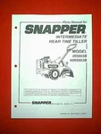 Snapper Rear Tine Tillers Models & NIR5003B Parts Manual. Fixed Price $6.00.