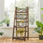 4-TIER Wooden Plant Stands Foldable Ladder Shelf Flower Display Indoors Outdoors. Fixed Price $82.99.