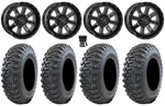 System 3 ST-4 14" Wheels Black 27" Terra Master Tires Yamaha Viking Wolverine. Fixed Price $1204.22.