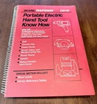 1989 Sears Craftsman 929149 Portable Hand Tool Know How Spiral Book Illustrated. Fixed Price $7.99.