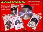 The Original "easy Shrink" Shrinking Disc Kits! 3", 4.5" & 9", All Options. Fixed Price $420.00.