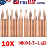 10X 900M-T-1.6D Pure Copper Soldering Iron Tips Set Lead-welding Tool. Fixed Price $8.59.