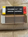 Tungsten Electrodes, Sylvania 3/32 X 6 Inch. Fixed Price $120.00.