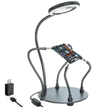Xyk Helping Hands Soldering Station With 3X Magnifying Glass Light, 4 Fl.... Fixed Price $40.82.