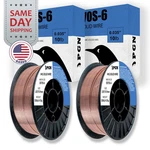 (2 X 10-LB Spools) ER70S-6 .035" (0.9 Mm) Mild Steel Mig Welding Wire. Fixed Price $59.25.