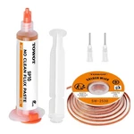Wick Braid 10FT + No Clean Flux 10CC Kit Copper Desoldering Towot SP-10. Fixed Price $21.99.