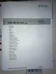 Chainsaw Complete Illustrated Parts List Manual. Fixed Price $13.75.