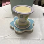 Pl 10180 Partylite Lively Pillar Holder Set Retired Nib P16B/P8564 Easter Spring. Fixed Price $16.00.