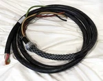 12-FOOT Carol Super Vu-tron 8/4 Type Power Cable /w Kellems Wire Mesh Strain. Fixed Price $70.00.
