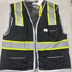 Kishigo Safety Vest,zipper,black,l Gravel Gear Hv. Fixed Price $22.00.