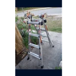 Little Giant Multi-position Folding Ladder, 300 Lb Capacity, Silver. Fixed Price $120.00.