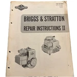 Briggs & Stratton Repair Instructions Ii Vintage Form Ms 4750-54 Gasoline Eng.. Fixed Price $12.50.